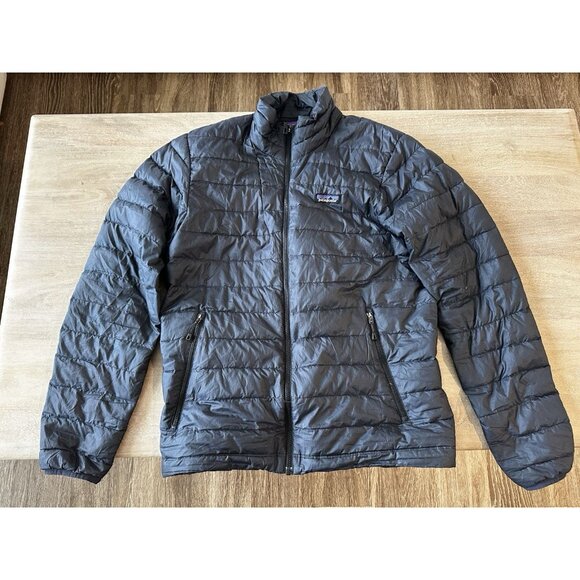 Patagonia Men's Down Sweater Jacket Dark Navy Size Small - Picture 2 of 10